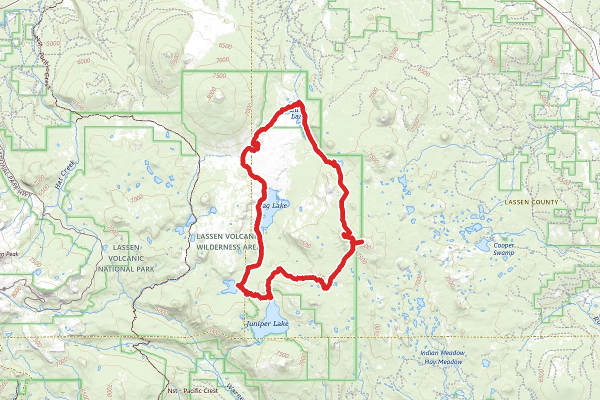 Juniper Lake, Cinder Cone, Red Cinders Loop