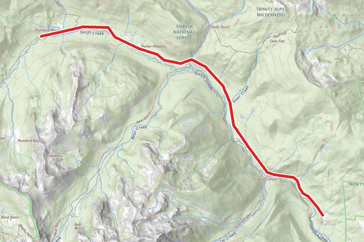 Swift Creek to Mumford Meadow