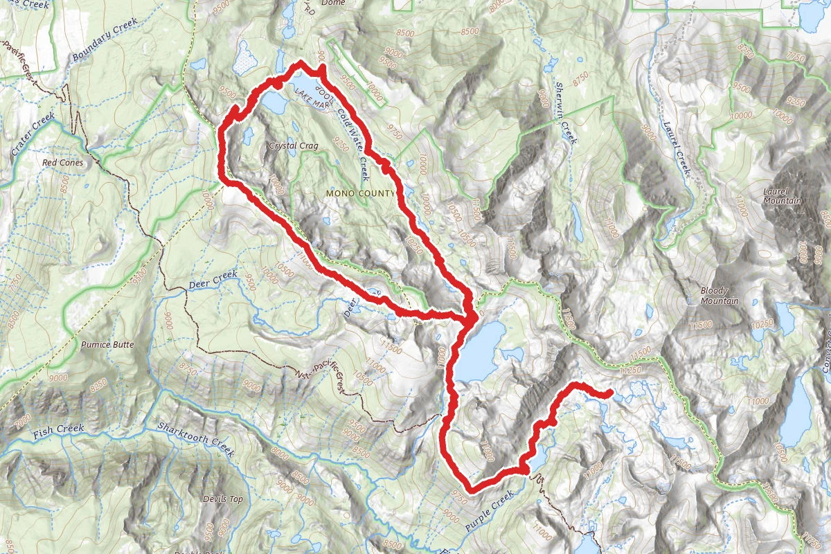 Lake Mary, Duck Lake, Purple Lake, and Ram Lake Loop