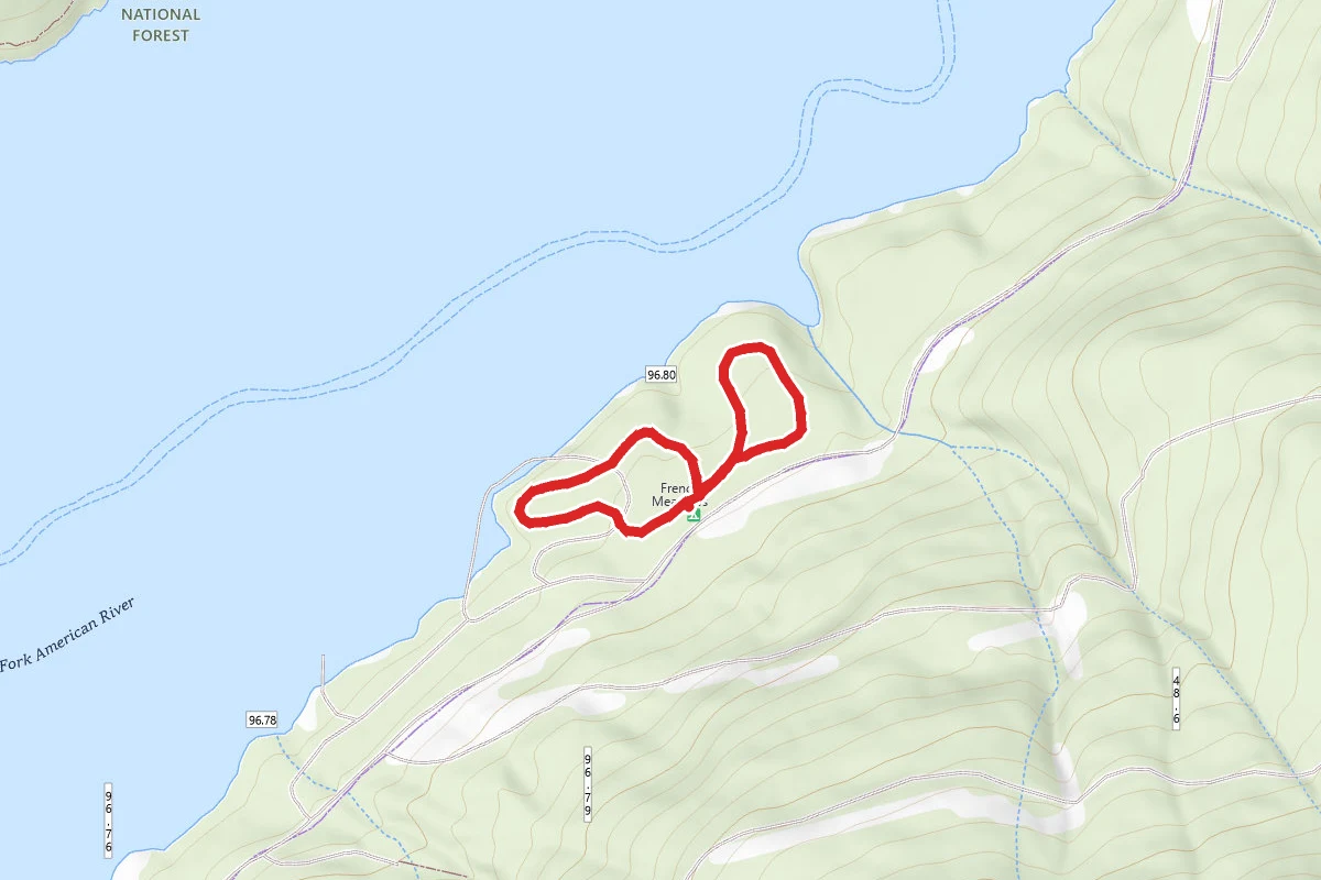 French Meadows Reservoir Campground Area