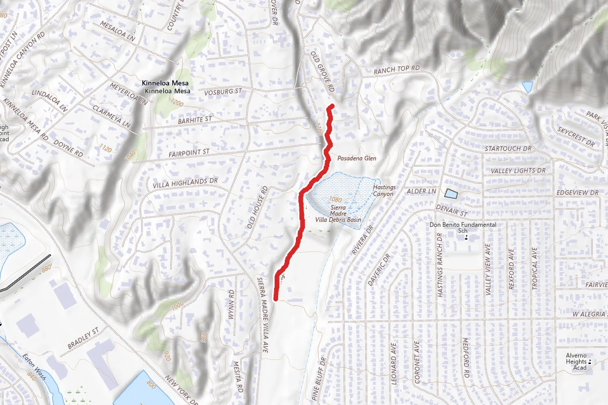 Hastings Debris Basin Trail
