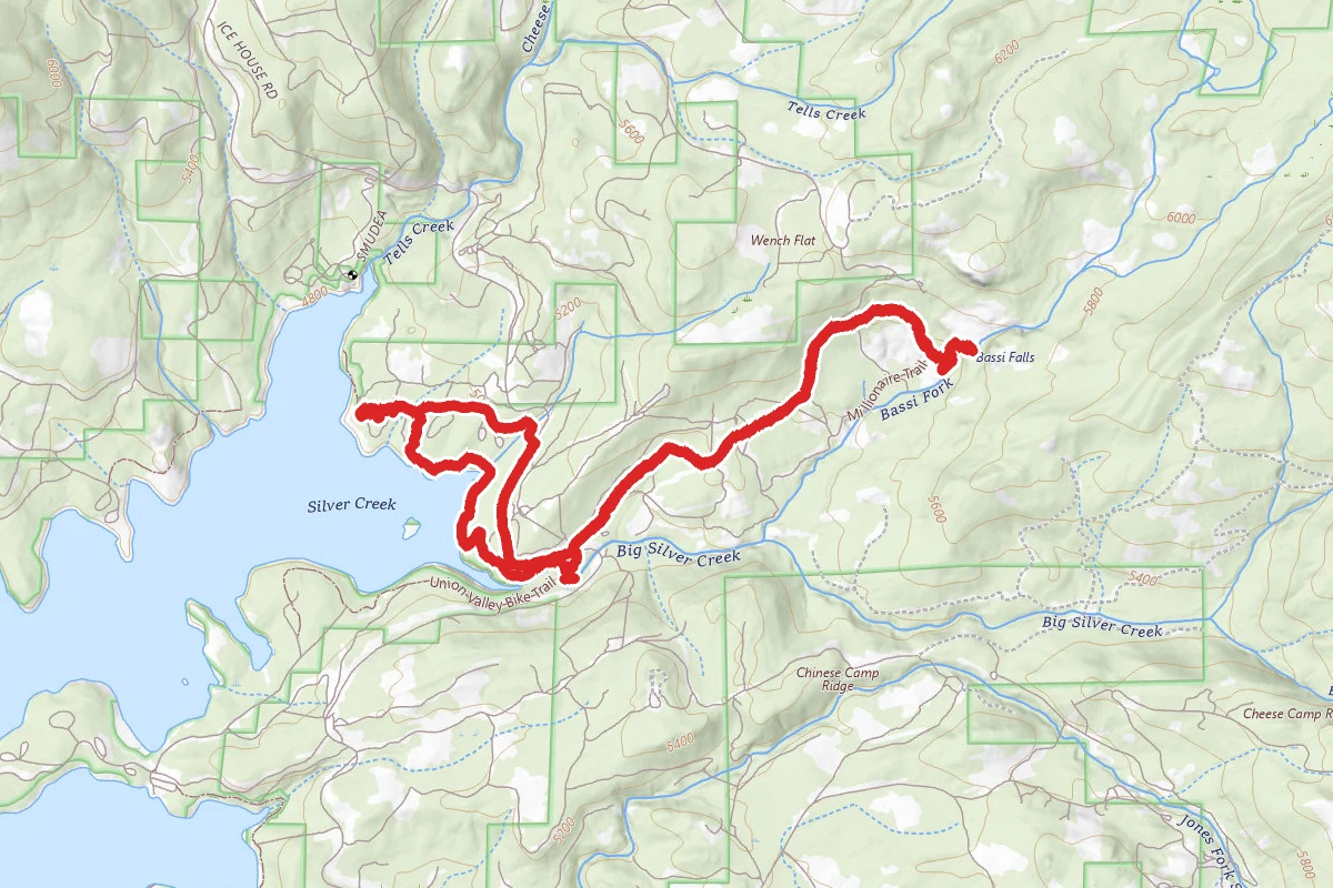 Wrench Creek Campground to Bassi Falls