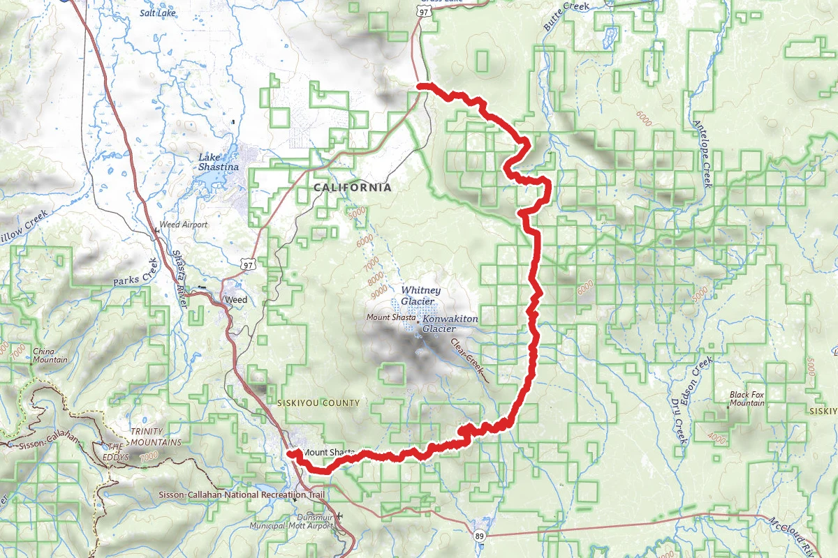 Cougar to Mount Shasta OHV Trail