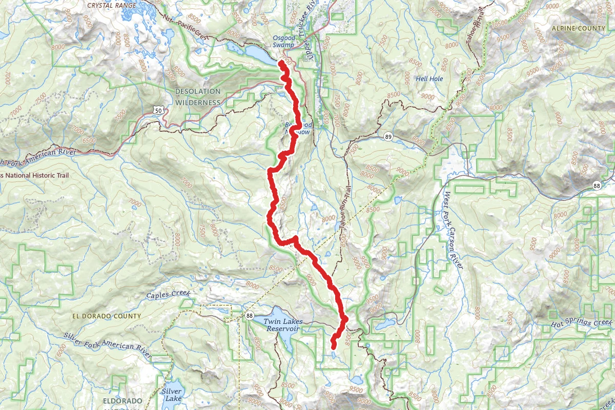 Woods Lake Campground to Echo Lake