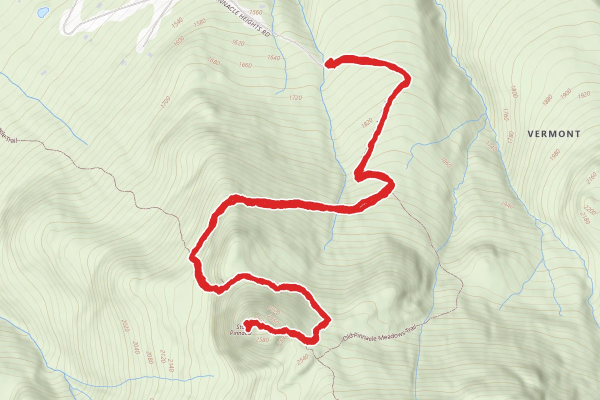 Stowe Pinnacle via Pinnacle Meadow Trail