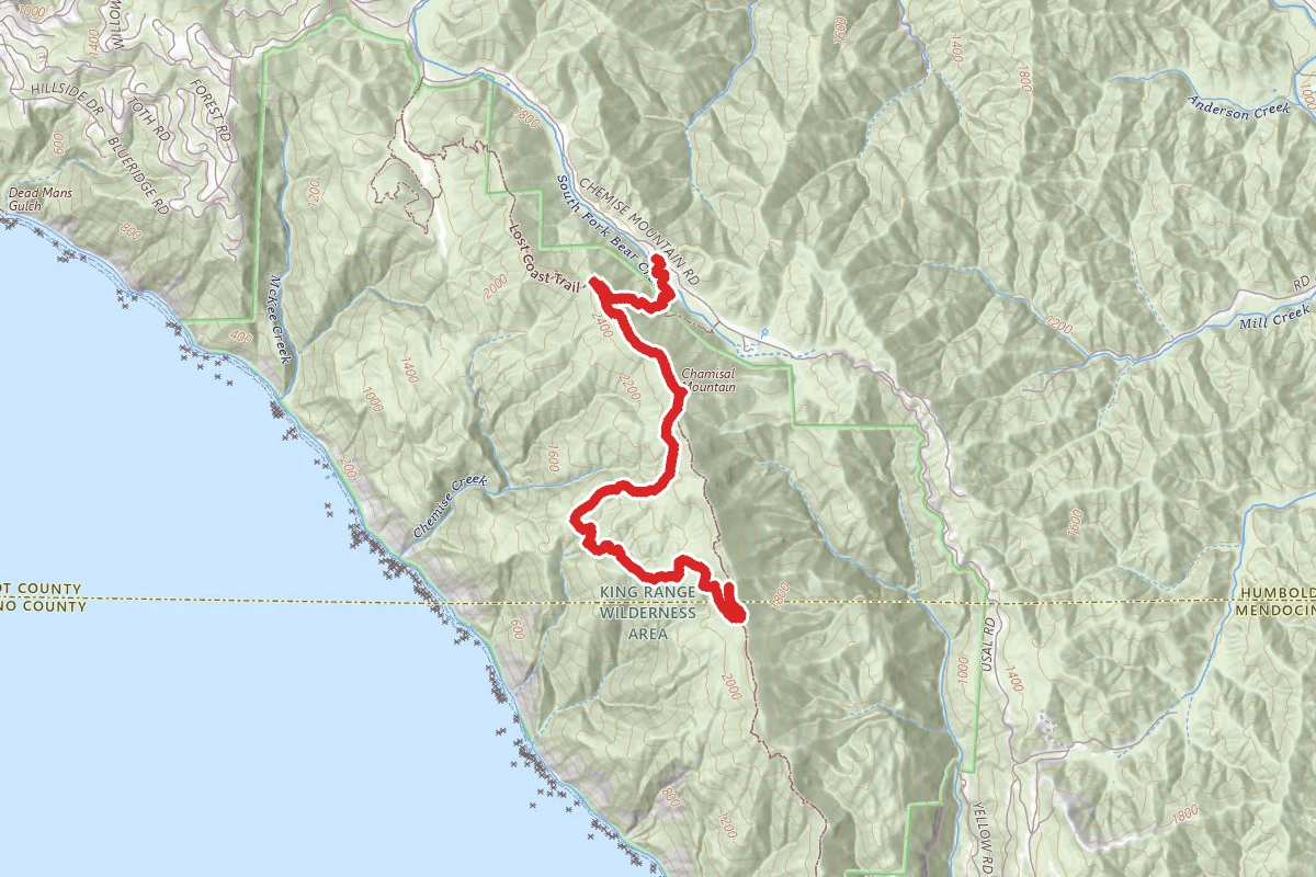 Kings Range to Chemise Peak