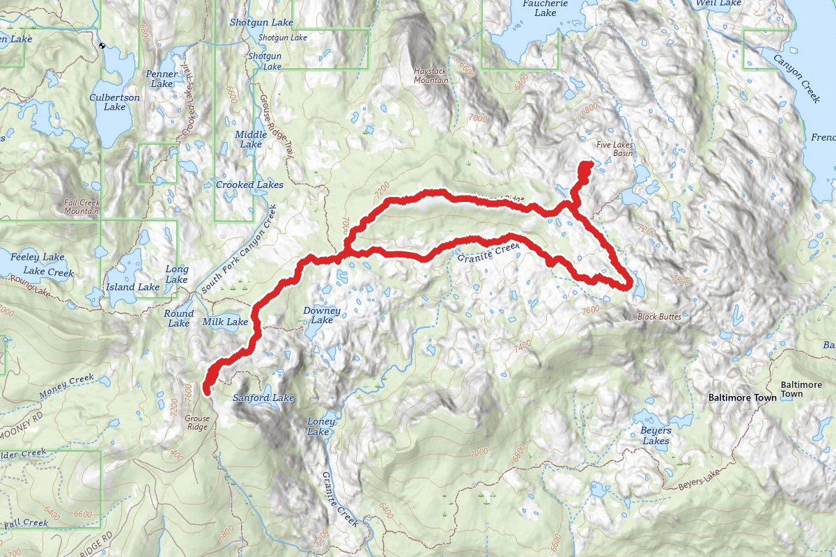 Glacier Lakes with Five Lake Basin