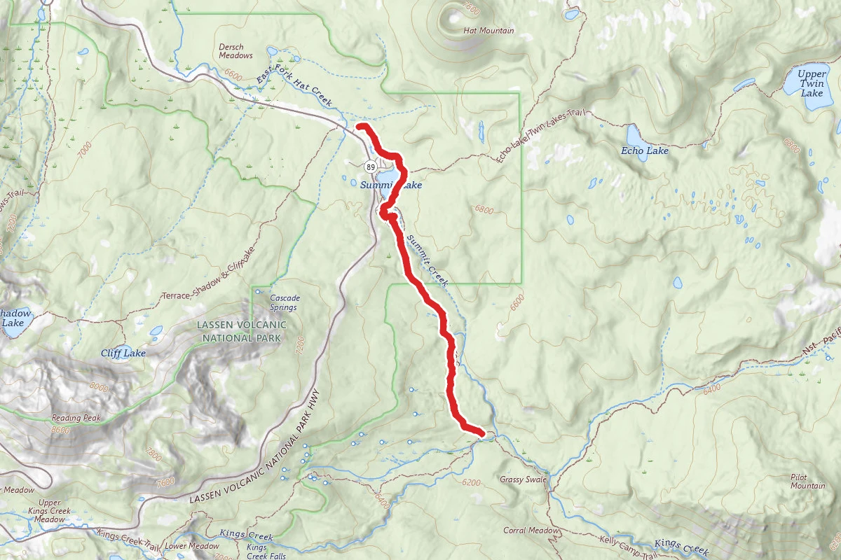 Summit Lake to Kings Creek Trail