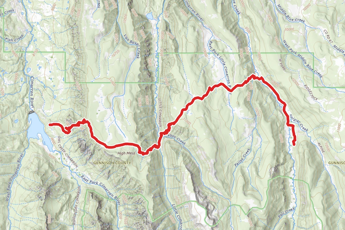 Alpine Trail to Big Blue Campground
