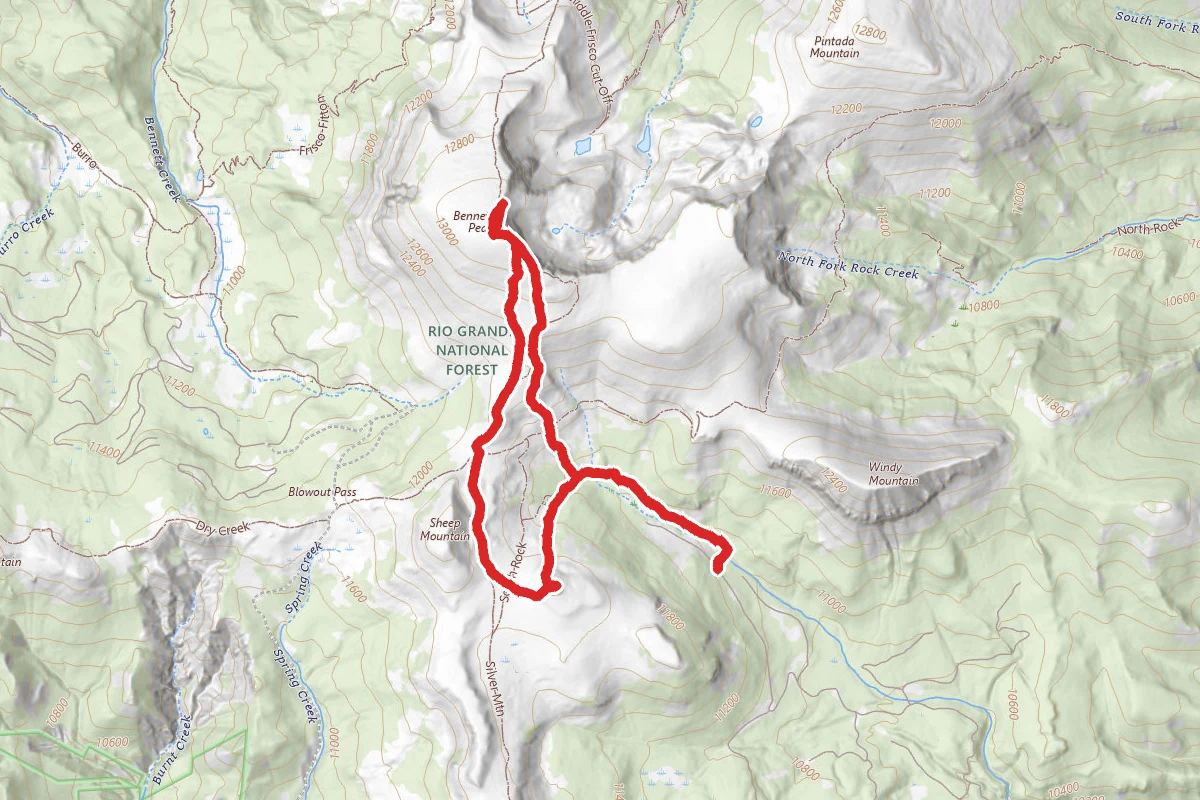 Bennett Peak and Windy Point