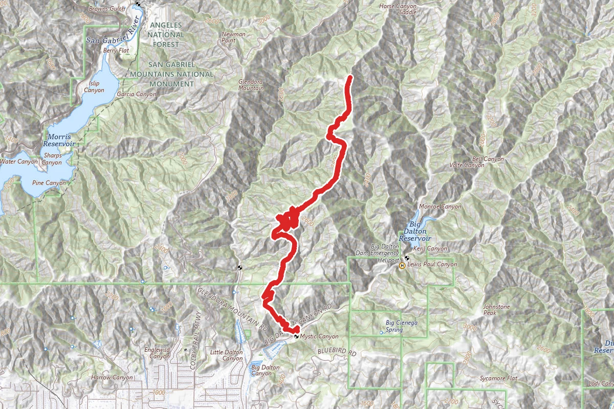 Mystic Canyon and Upper Monroe Trail