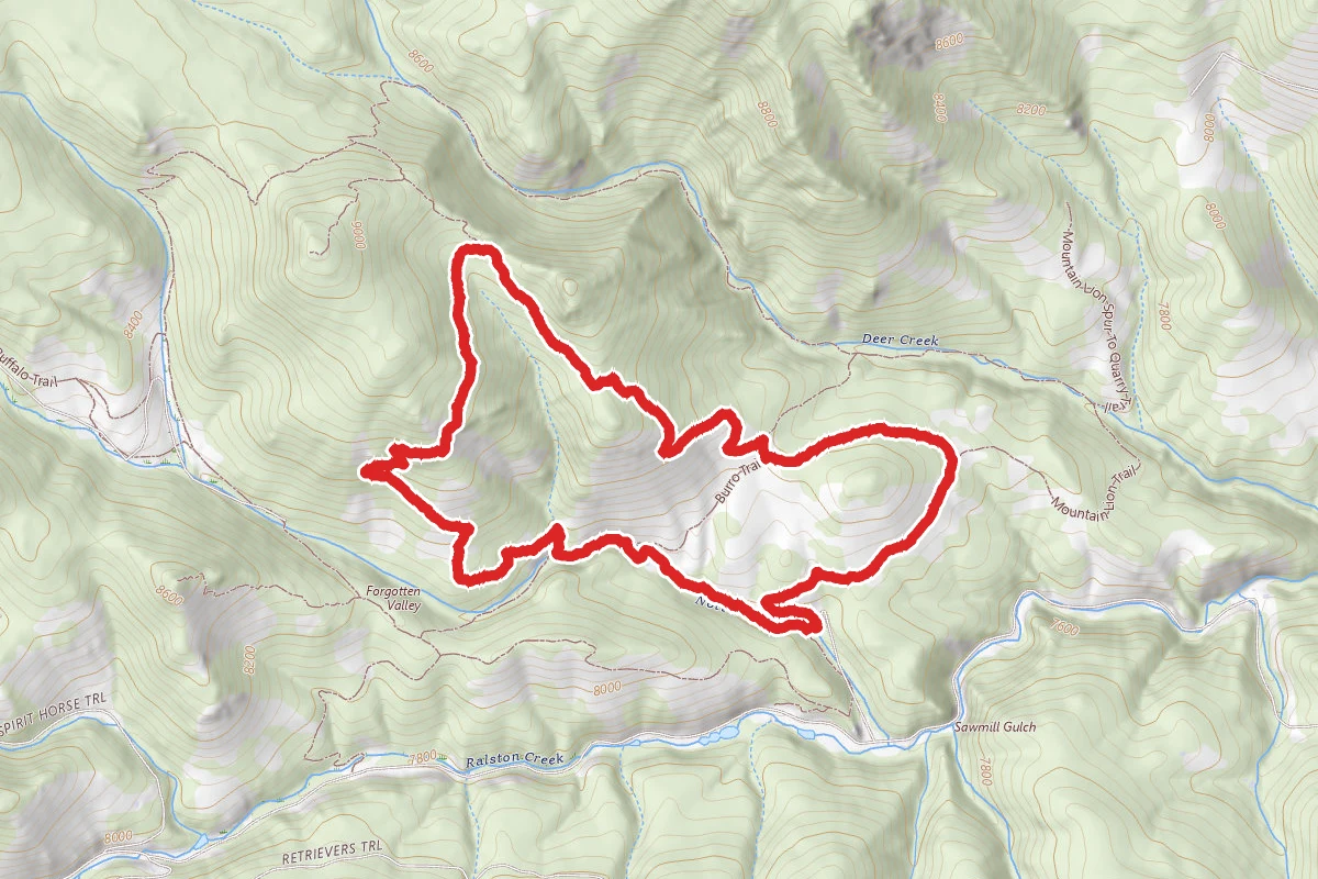 Mountain Lion Trail and Burro Trail Loop
