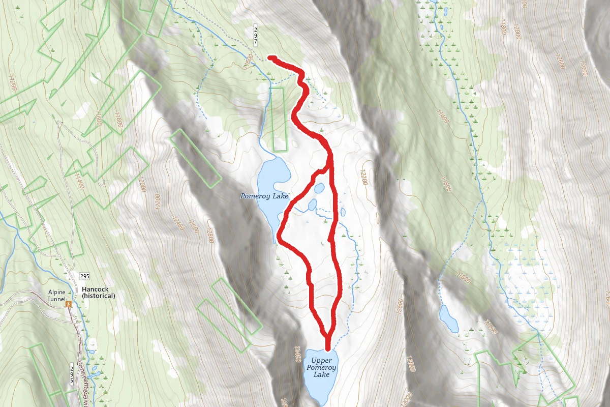 Upper Pomeroy Lake and Pomeroy Lake Loop
