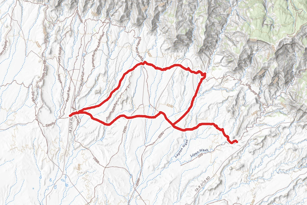 Vegetarian, Edge, and Chutes and Ladders Loop Trail