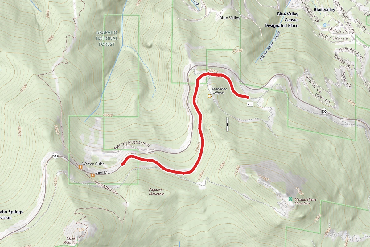 Old Squaw Pass Central Trail