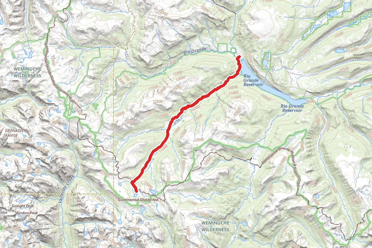 Ute Creek Trail to Twin Lakes