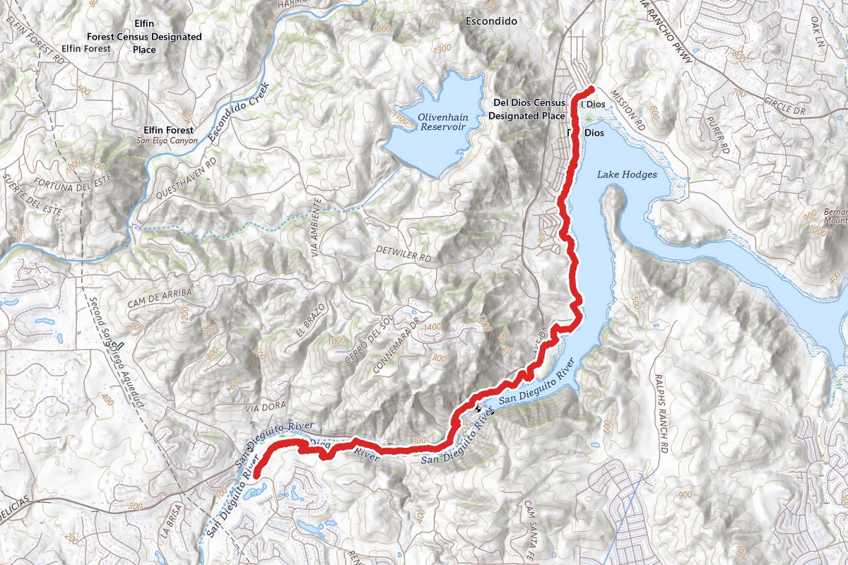 Del Dios Gorge Trail
