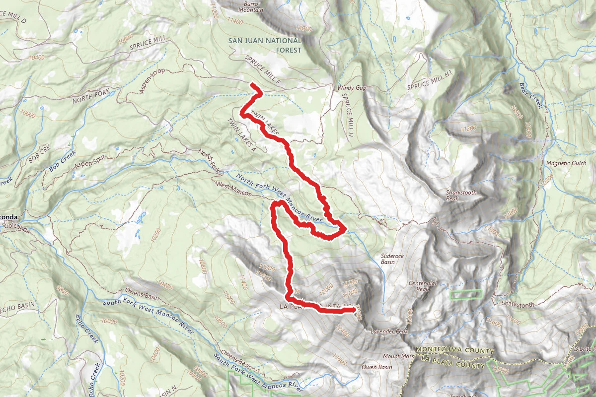 Hesperus Mountain Peak