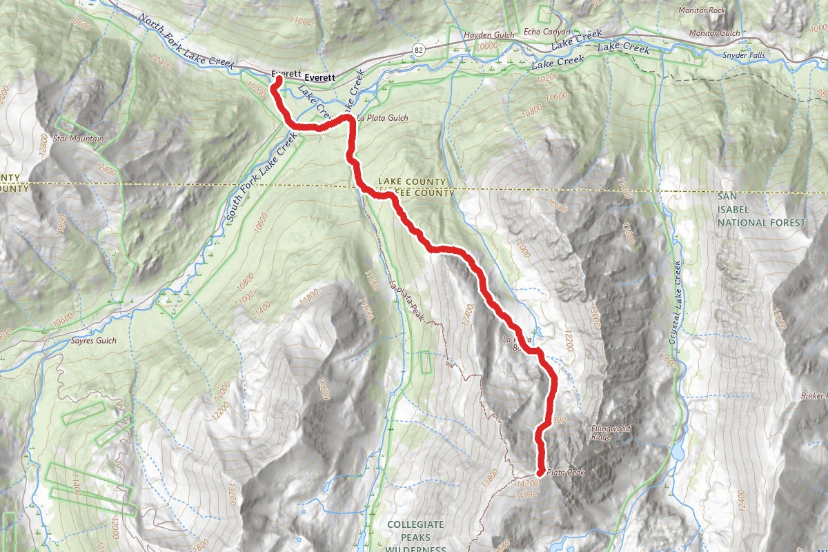 La Plata Peak North Face Winter Route