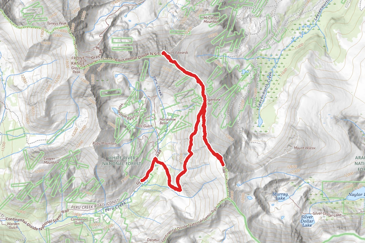 Mount Edwards and Argentine Peak via Argentine Pass Trail