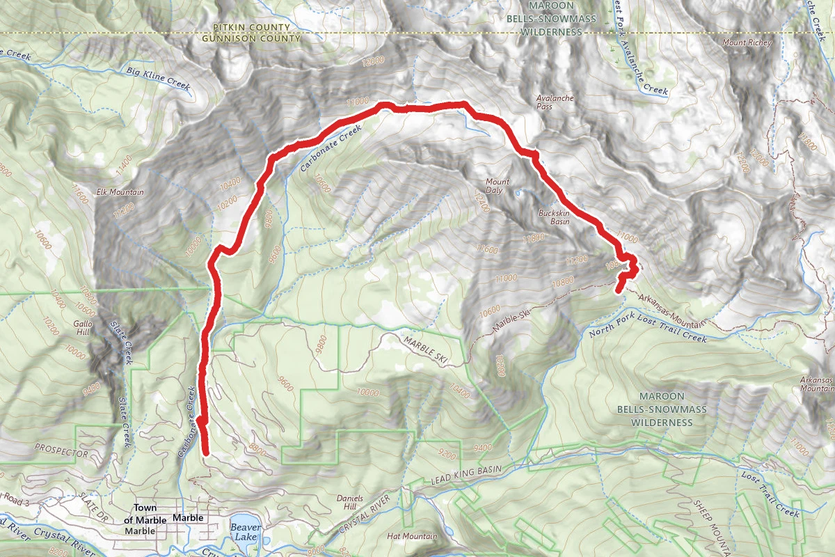 Carbonate Creek Trail