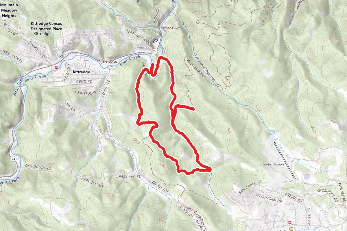 Meadow View, Bear Creek and Picnic Trail Loop