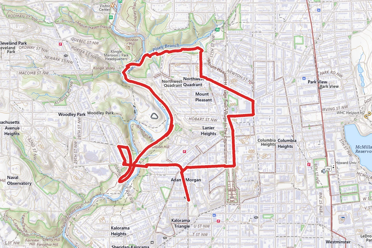 Adams Morgan, Rock Creek, and Mount Pleasant Loop