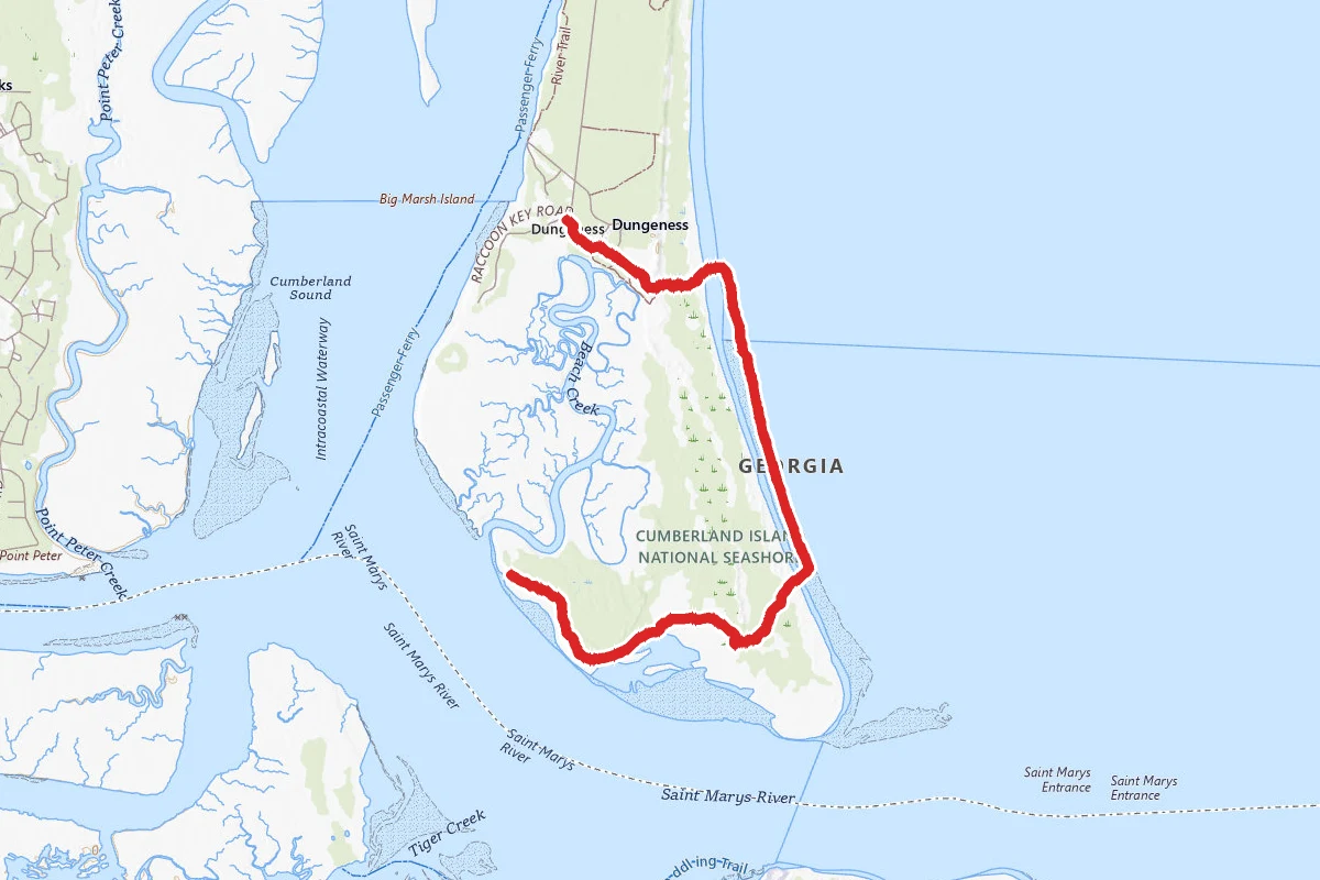 South End Pond Trail via Dungeness Ruins