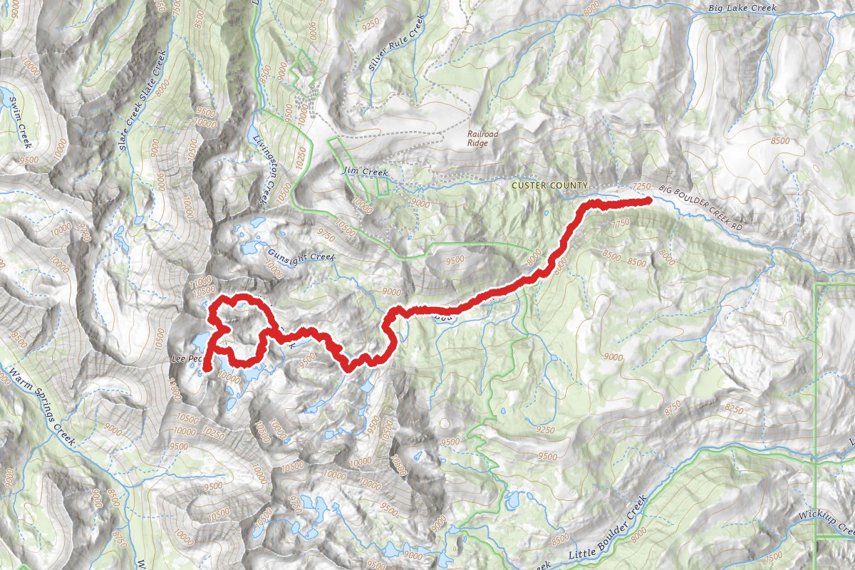 Big Boulder Lakes via Walker Lake