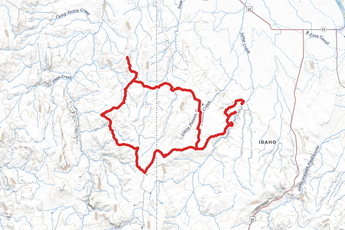 Succor Creek and Spanish Charley OHV Loop