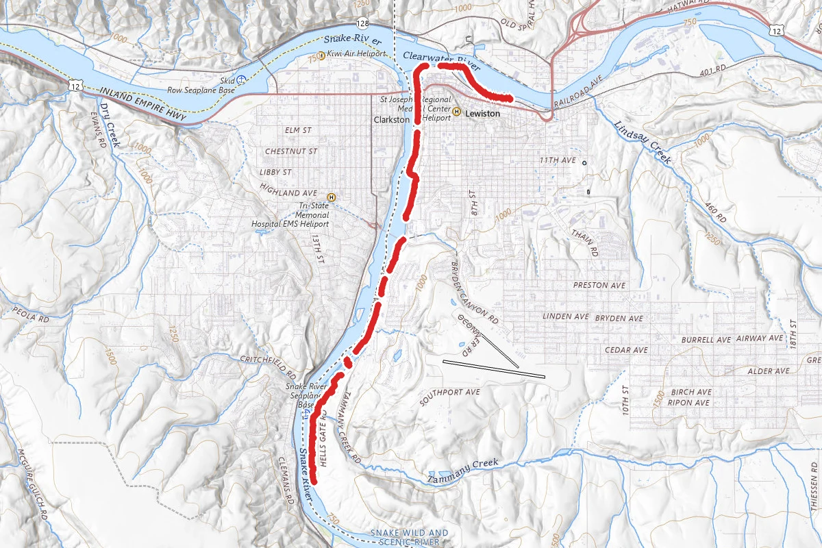 Lewiston Levee Path
