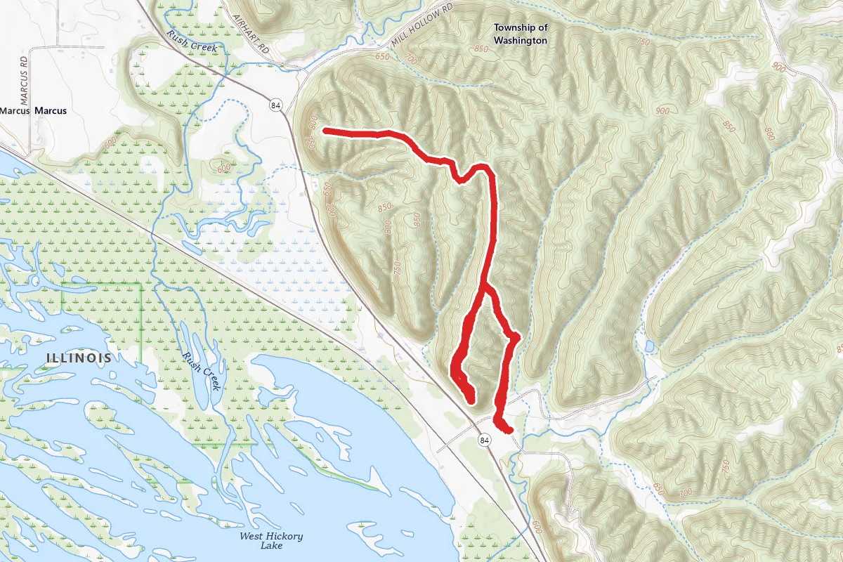 High Point Trail and Rock Top