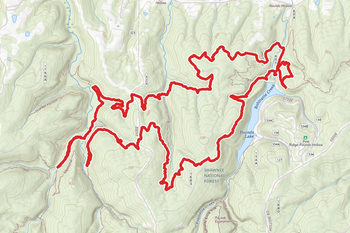 Pounds Hollow Lake and Thacker Hollow Loop