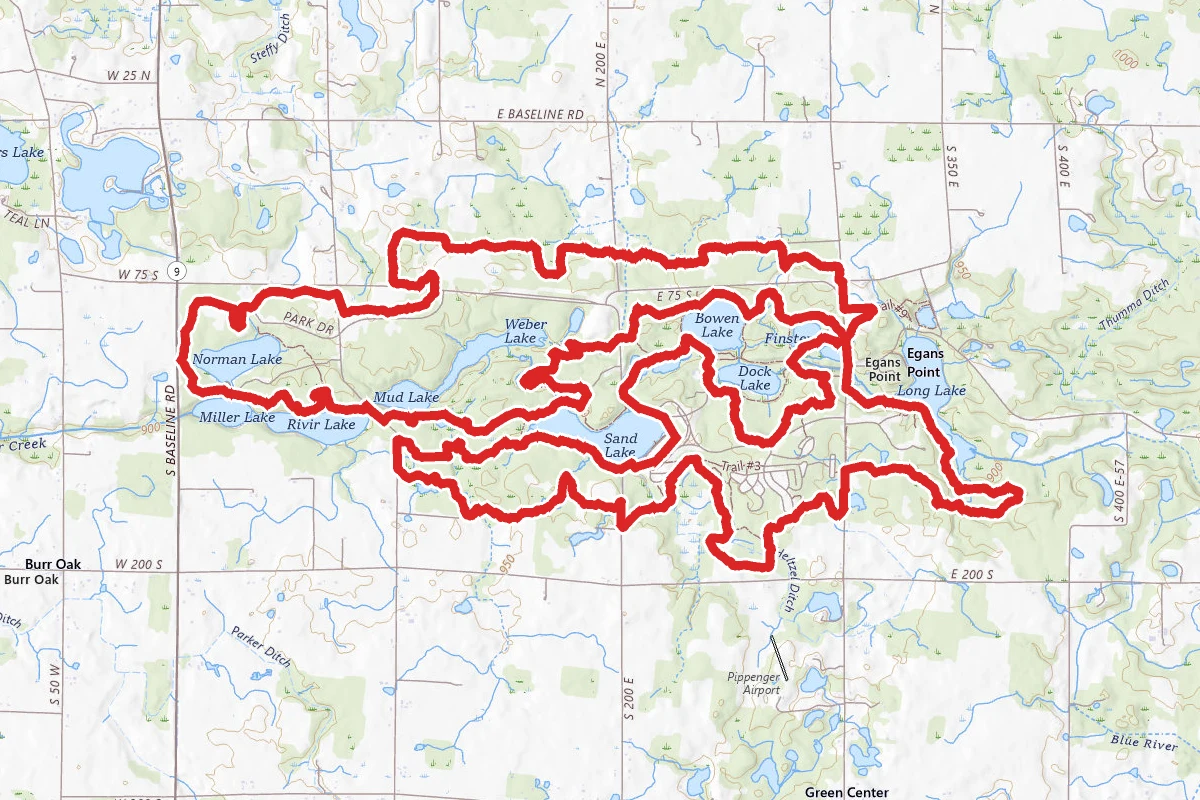 Chain O' Lakes State Park Big Loop