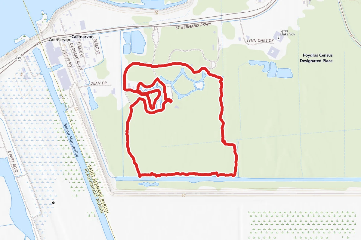 Saint Bernard State Park Trail