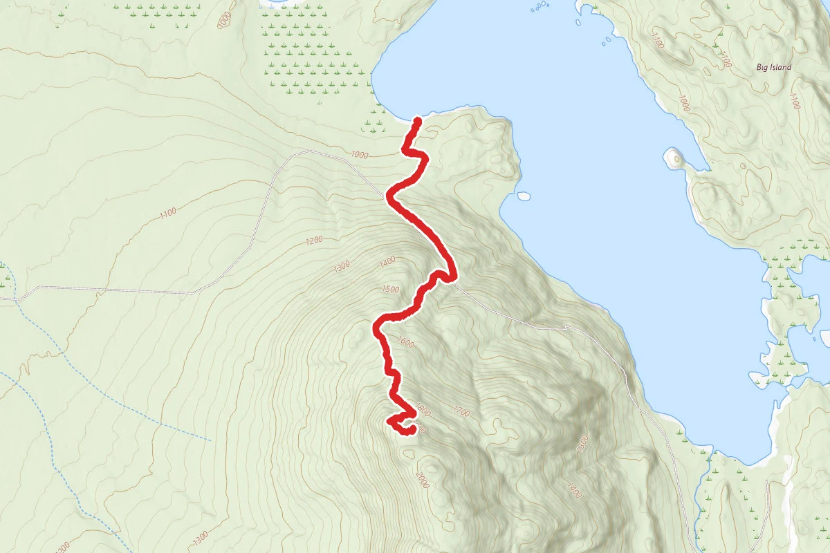Lobster Lake to Lobster Mountain Trail