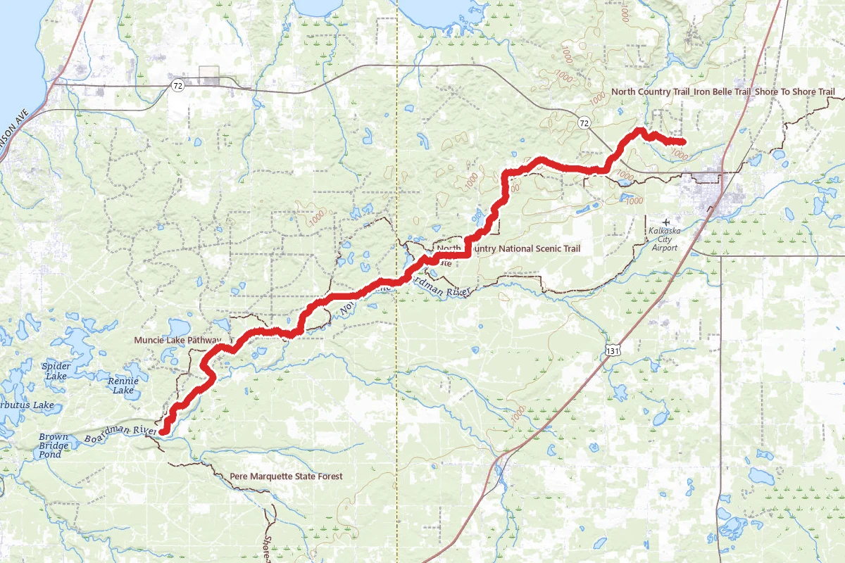 Rapid River Trail Camp to Schecks Trail Camp