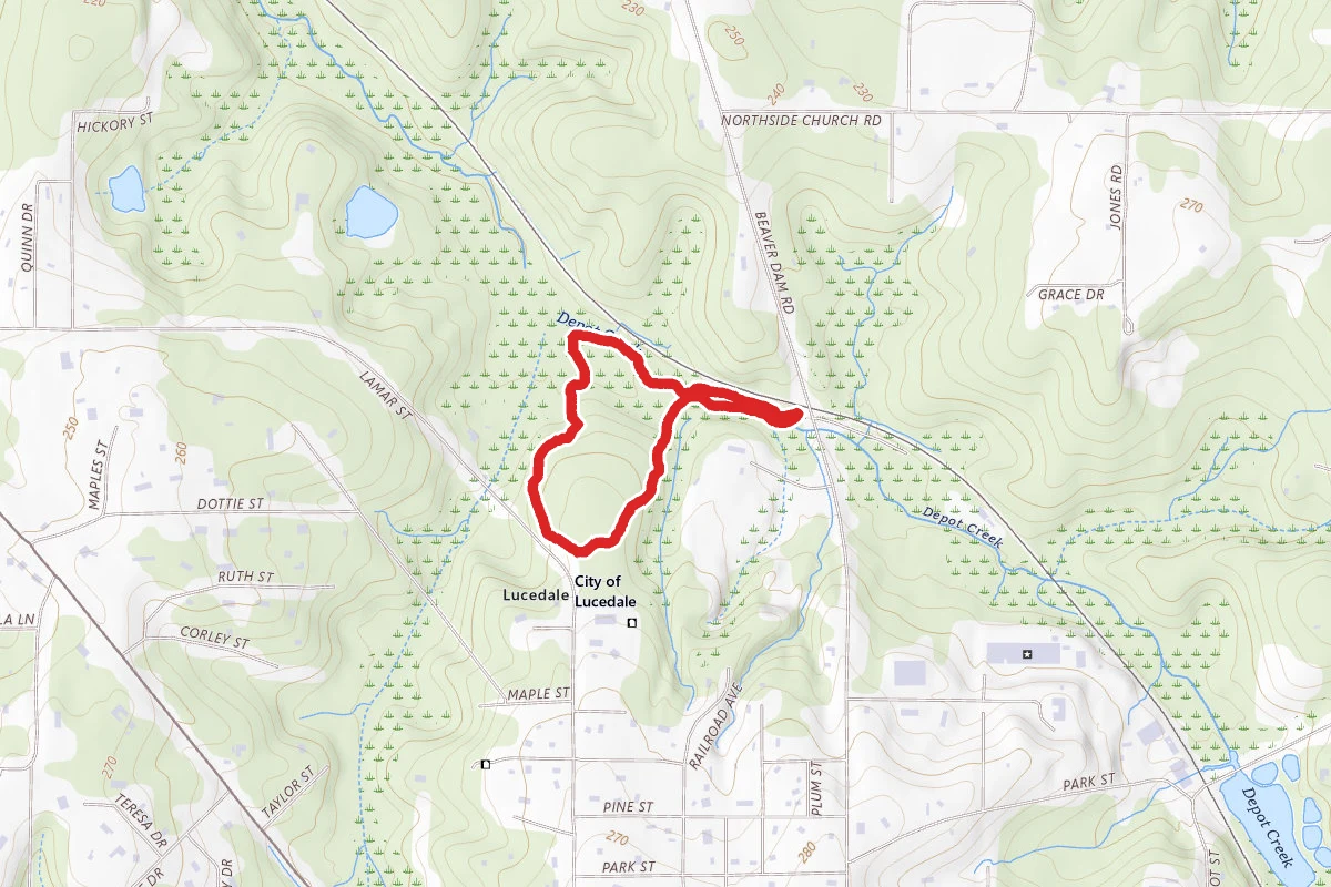 Lucedale Greenway Preserve Nature Trail