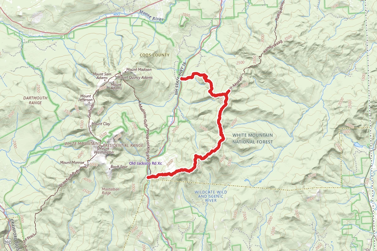 Carter Mountains to Wildcat Mountain
