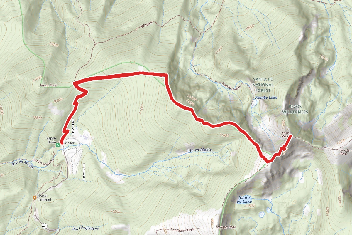 Deception Peak and Lake Peak