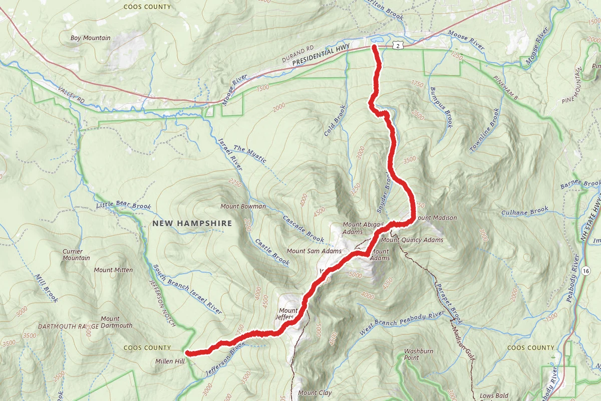 Mount Jefferson, Adams, and Madison