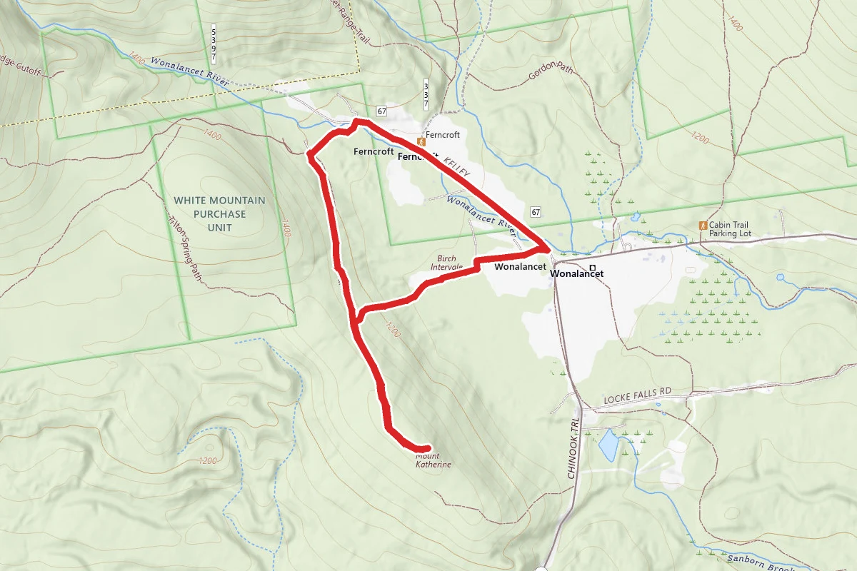 Mount Katherine via Pasture Path and Red Path Loop
