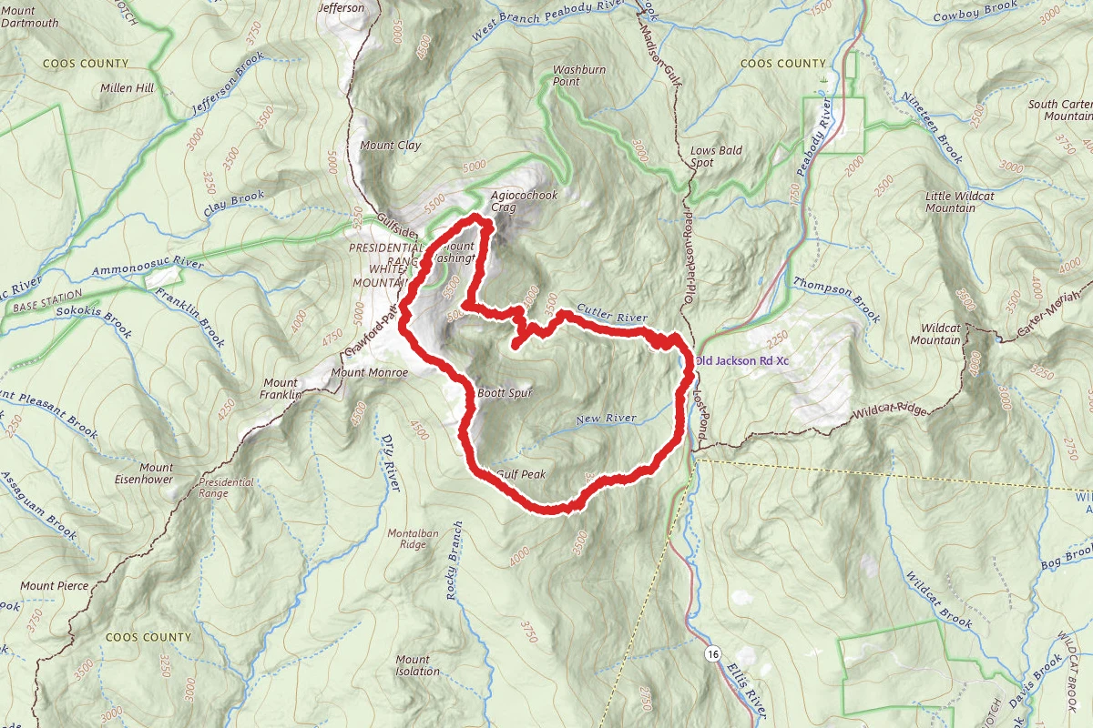 Mount Washington via Glen Boulder, Davis Path, Alpine Garden, Lion Head, and Tuckerman Ravine