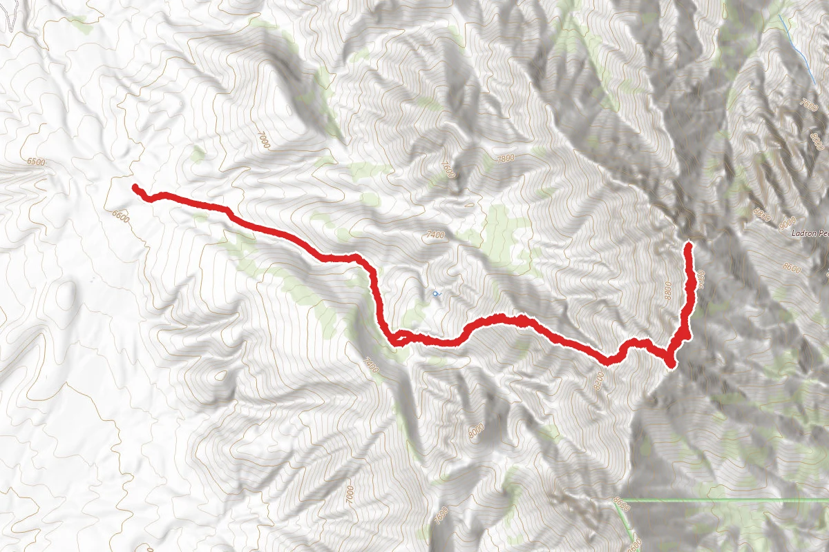 Ladron Peak West Approach