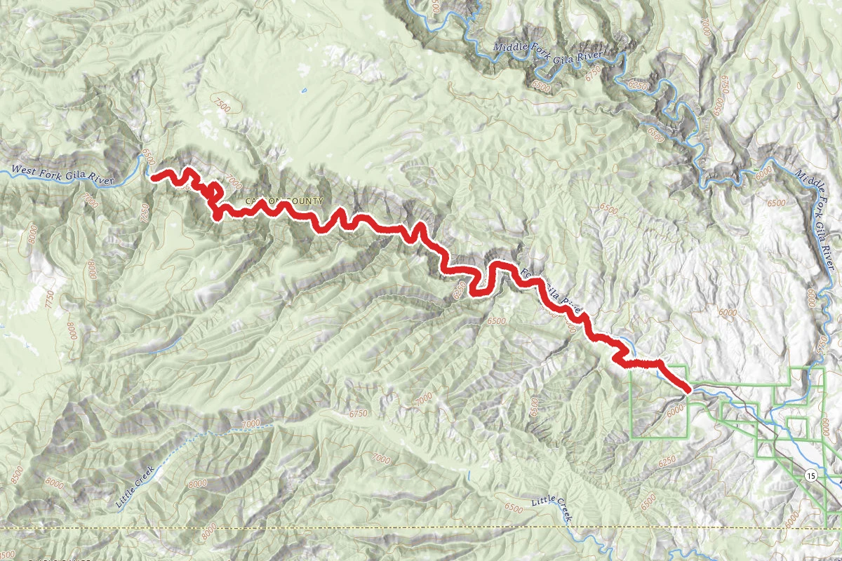 West Fork Trail via Grudging Grave