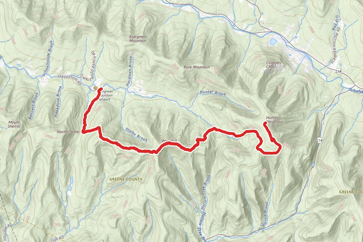 Hunter Mountain via Devil's Path (Red)