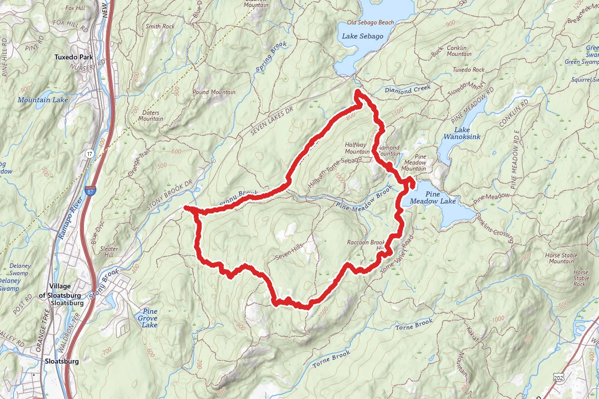 Stony Brook to Pine Meadow Lake Loop