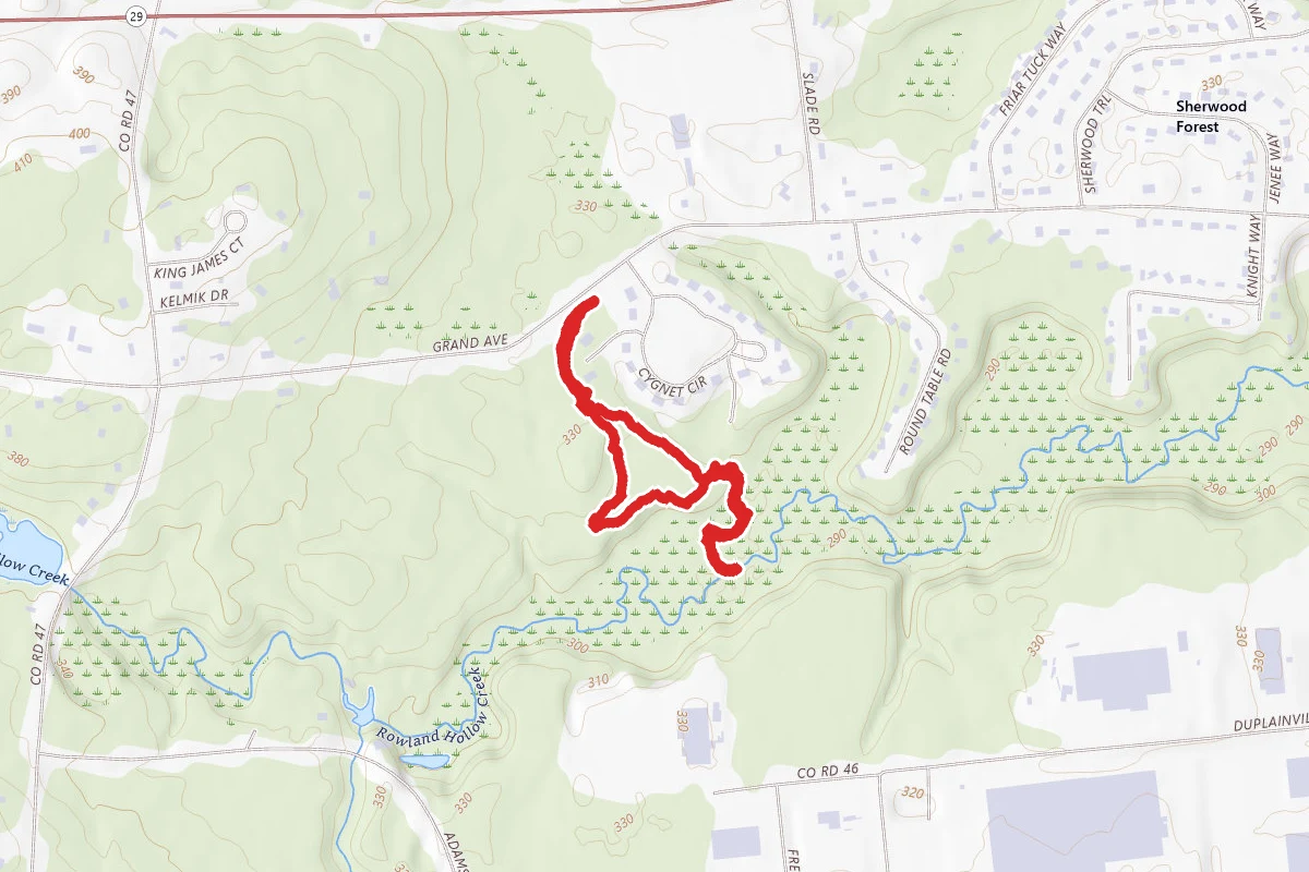 Rowland Hollow Creek via White Trail
