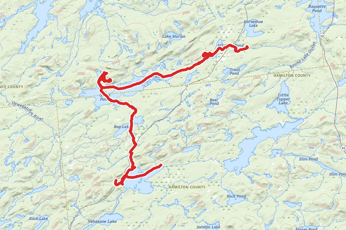 Lake Lila to Lows Lower Dam