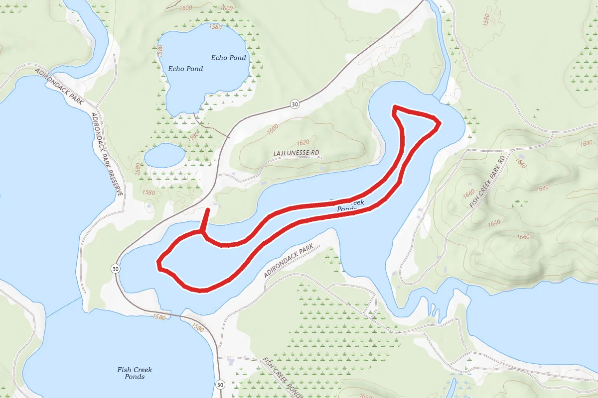 Fish Creek Paddle Route